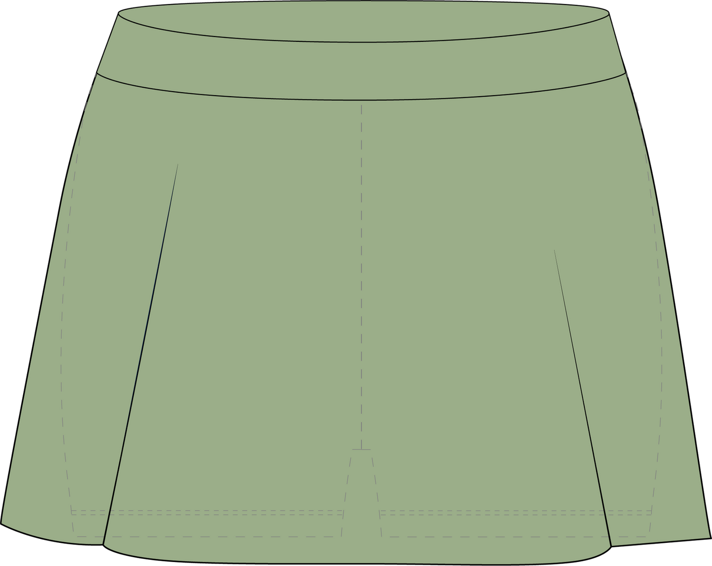 Skirt - Moss Green - Proma