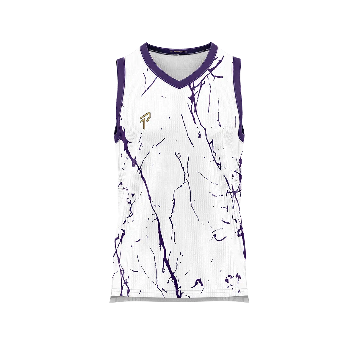Custom V-Neck Basketball - Marble - Proma