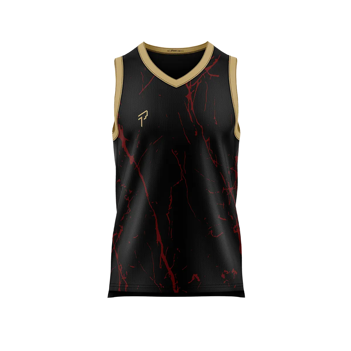 Custom V-Neck Basketball - Marble - Proma