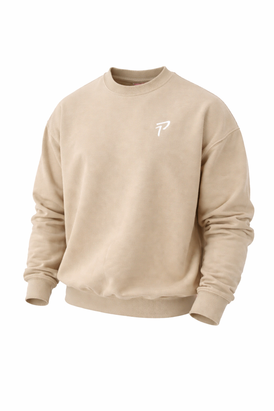 Relaxed Sweatshirt - Beige