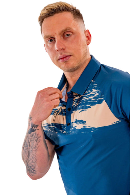 Performance Polo - Brush Navy/Gold - Proma