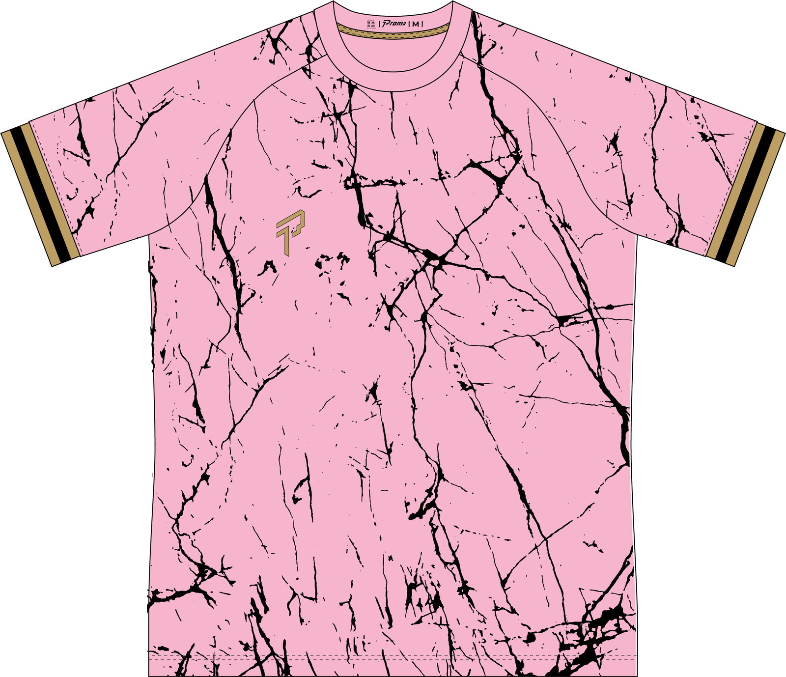 Performance Shirt - Marble Pink/Black - Proma