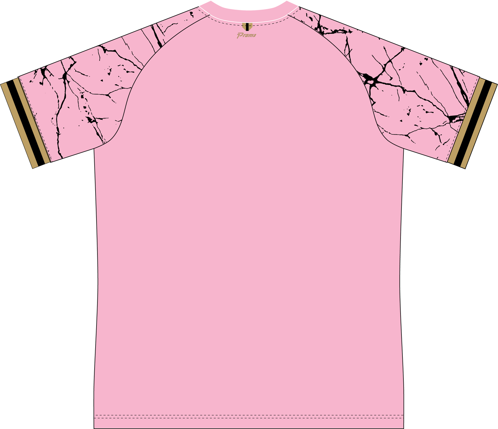 Performance Shirt - Marble Pink/Black - Proma