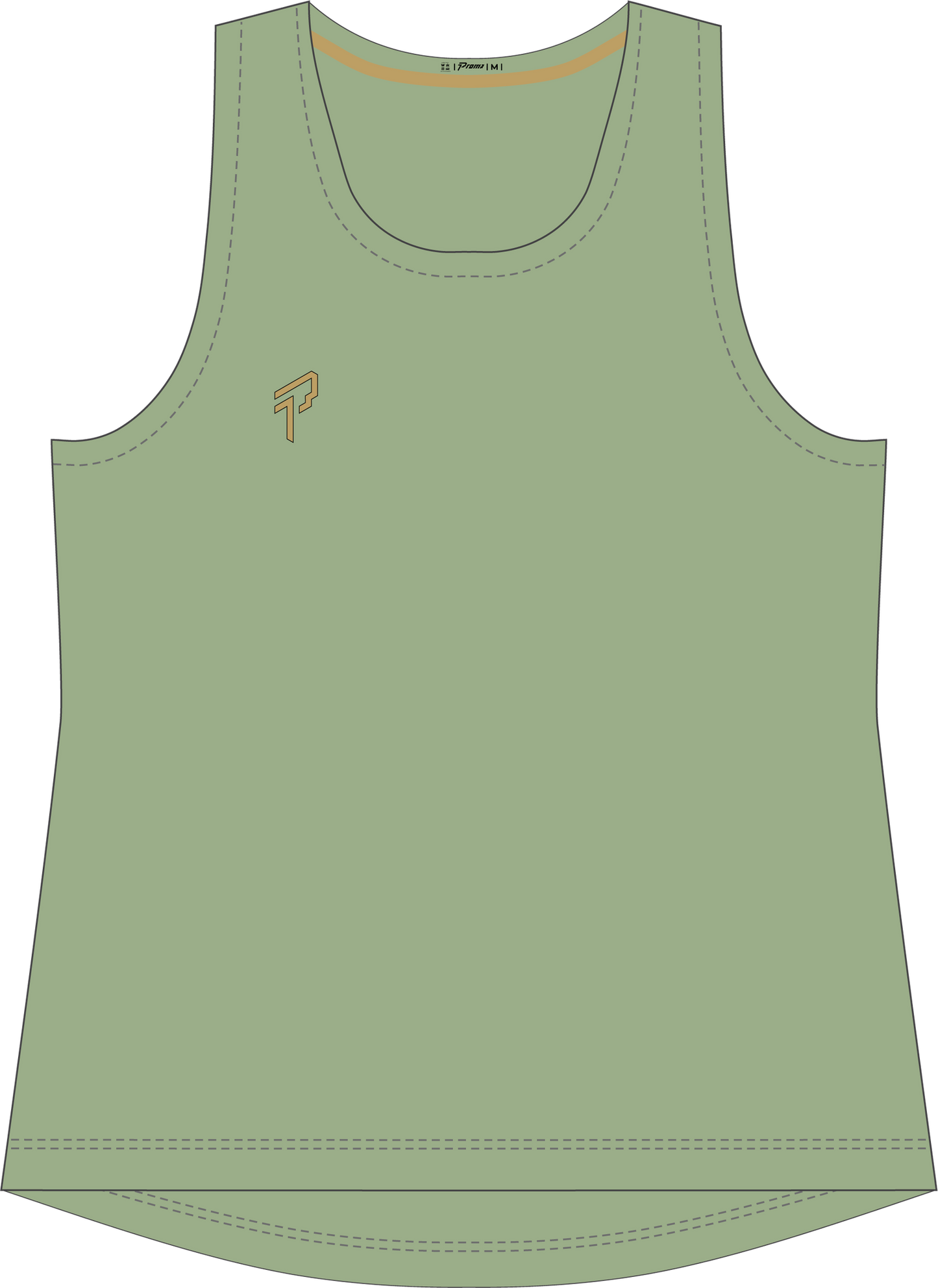 Sport Top - Moss Green (Women) - Proma - 