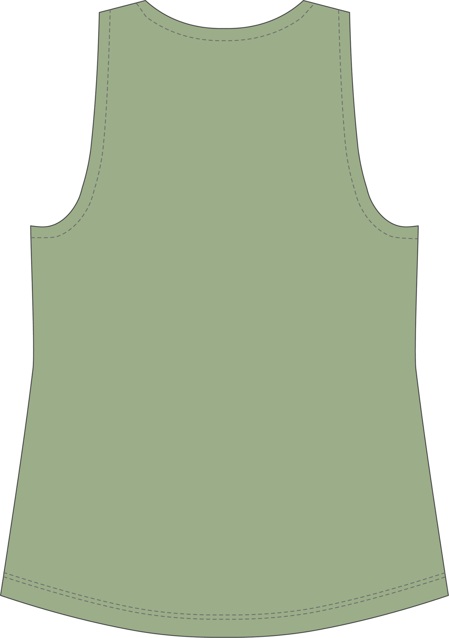 Sport Top - Moss Green (Women) - Proma - 