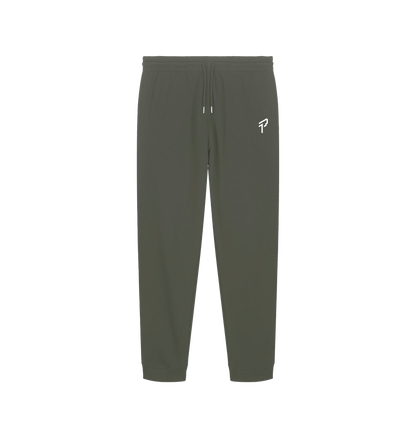 Khaki Printed Mens Joggers Front